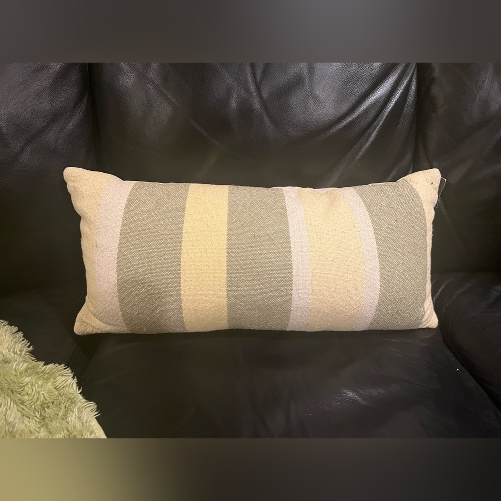 Threshold Yellow & Green Pillow
